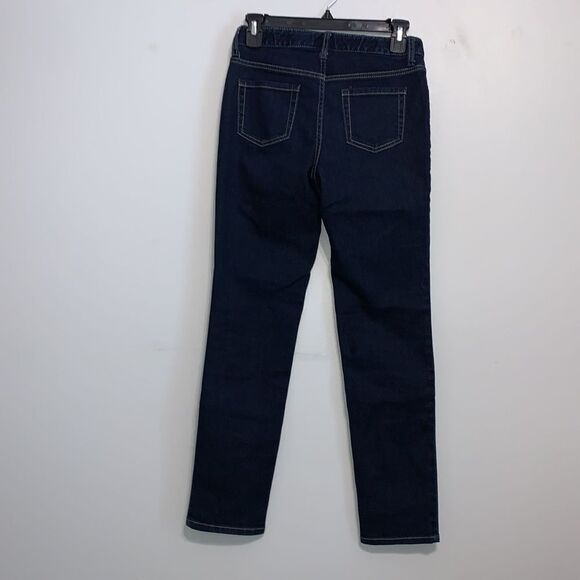 Cat & Jack | Girls Skinny Dark Wash Denim Blue Jeans - Picture 4 of 9